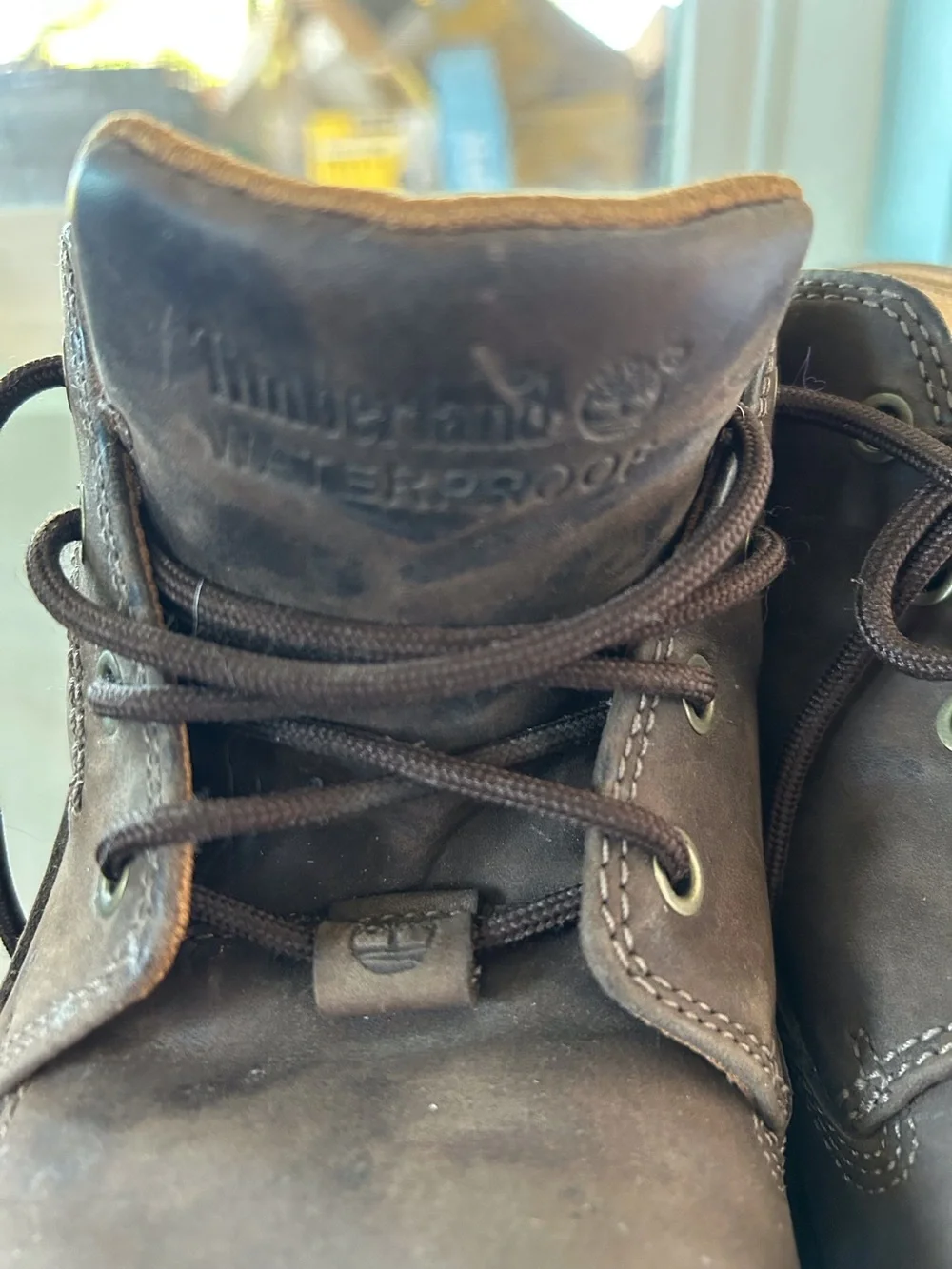 Timberland Men's Dark Brown Nubuck Leather Chukka Boots Lace Up Men’s 11.5 Water